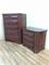 Fluted cherry nightstand and dresser